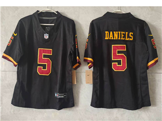 Washington Commanders #5 Jayden Daniels Youth 2026 Black Vapor F.U.S.E. Limited Jersey