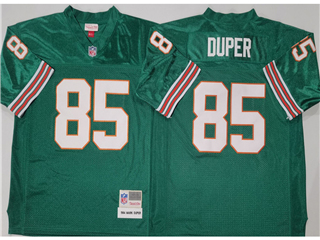Miami Dolphins #85 Mark Duper 1984 Throwback Aqua Jersey