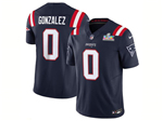 New England Patriots #0 Christian Gonzalez Navy Super Bowl LX Limited Jersey