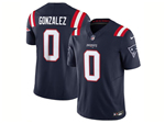 New England Patriots #0 Christian Gonzalez Navy Vapor F.U.S.E. Limited Jersey