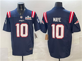 New England Patriots #10 Drake Maye Navy Super Bowl LX Limited Jersey
