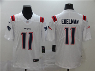 New England Patriots #11 Julian Edelman 2020 White Vapor Limited Jersey