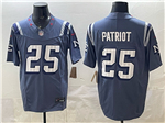 New England Patriots #25 Patriot Storm Blue Rivalries Vapor F.U.S.E. Limited Jersey