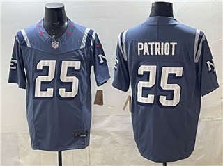 New England Patriots #25 Patriot Storm Blue Rivalries Vapor F.U.S.E. Limited Jersey