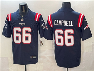 New England Patriots #66 Will Campbell Navy Vapor F.U.S.E. Limited Jersey