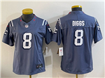 New England Patriots #8 Stefon Diggs Women's Storm Blue Rivalries Vapor F.U.S.E. Limited Jersey