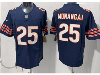 Chicago Bears #25 Kyle Monangai Blue Vapor F.U.S.E. Limited Jersey