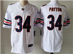 Chicago Bears #34 Walter Payton White Vapor F.U.S.E. Limited Jersey