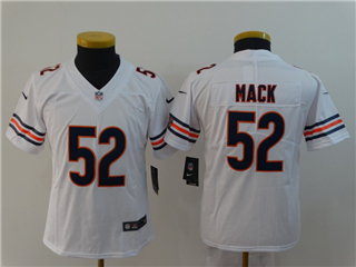Chicago Bears #52 Khalil Mack Youth White Vapor Limited Jersey