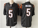 Cincinnati Bengals #5 Tee Higgins Black Vapor F.U.S.E. Limited Jersey