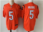 Cincinnati Bengals #5 Tee Higgins Orange Vapor F.U.S.E. Limited Jersey
