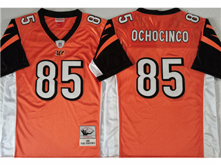 Cincinnati Bengals #85 Chad 'Ochocinco' Johnson 2009 Throwback Orange Jersey