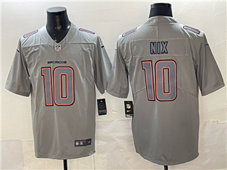 Denver Broncos #10 Bo Nix Gray Atmosphere Fashion Limited Jersey