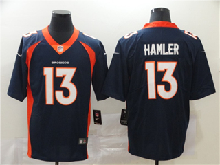 Denver Broncos #13 KJ Hamler Blue Vapor Limited Jersey