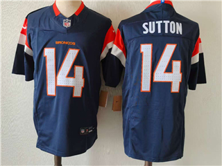 Denver Broncos #14 Courtland Sutton Navy Vapor F.U.S.E. Limited Jersey
