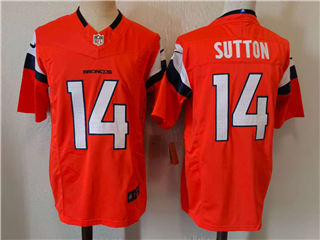 Denver Broncos #14 Courtland Sutton Orange Vapor F.U.S.E. Limited Jersey
