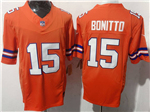 Denver Broncos #15 Nik Bonitto Orange Alternate 1977 Throwback Vapor F.U.S.E. Limited Jersey