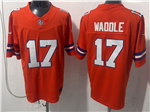 Denver Broncos #17 Jaylen Waddle Orange Alternate 1977 Throwback Vapor F.U.S.E. Limited Jersey