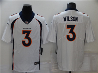 Denver Broncos #3 Russell Wilson White Vapor Limited Jersey