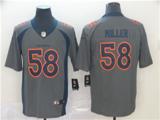 Denver Broncos #58 Von Miller Gray Inverted Limited Jersey
