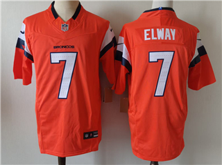 Denver Broncos #7 John Elway Orange Vapor F.U.S.E. Limited Jersey