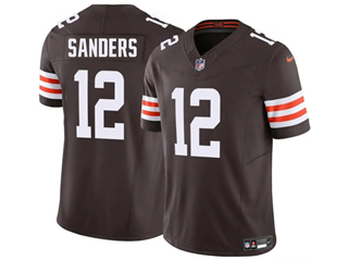 Cleveland Browns #12 Shedeur Sanders Brown Vapor F.U.S.E. Limited Jersey