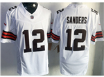 Cleveland Browns #12 Shedeur Sanders White Vapor F.U.S.E. Limited Jersey