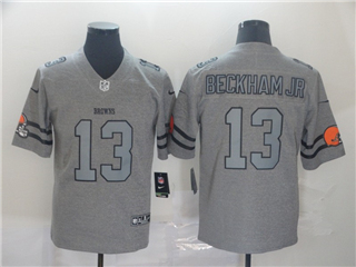 Cleveland Browns #13 Odell Beckham Jr. 2019 Gray Gridiron Gray Limited Jersey