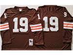 Cleveland Browns #19 Bernie Kosar 1986 Throwback Brown Jersey