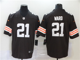 Cleveland Browns #21 Denzel Ward 2020 Brown Vapor Limited Jersey