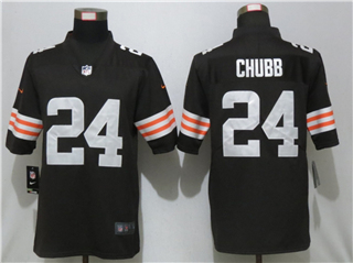 Cleveland Browns #24 Nick Chubb 2020 Brown Vapor Limited Jersey