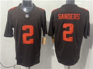 Cleveland Browns #2 Shedeur Sanders Alternate Brown Vapor F.U.S.E. Limited Jersey