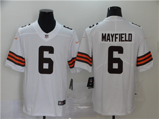 Cleveland Browns #6 Baker Mayfield 2020 White Vapor Limited Jersey