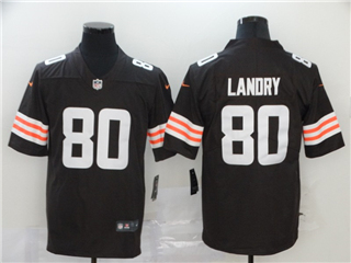 Cleveland Browns #80 Jarvis Landry 2020 Brown Vapor Limited Jersey