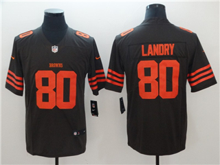Cleveland Browns #80 Jarvis Landry Youth Alternate Brown Vapor Limited Jersey