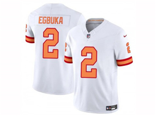 Tampa Bay Buccaneers #2 Emeka Egbuka White Throwback Vapor F.U.S.E. Limited Jersey