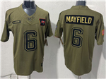 Tampa Bay Buccaneers #6 Baker Mayfield Olive 2025 Salute To Service Limited Jersey