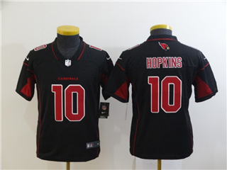 Arizona Cardinals #10 DeAndre Hopkins Youth Black Color Rush Limited Jersey