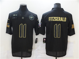 Arizona Cardinals #11 Larry Fitzgerald 2020 Black Salute To Service Limited Jersey