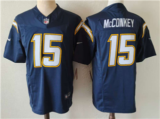 Los Angeles Chargers #15 Ladd McConkey Navy Vapor F.U.S.E. Limited Jersey