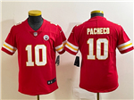 Kansas City Chiefs #10 Isaih Pacheco Youth Red Vapor Limited Jersey