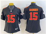 Kansas City Chiefs #15 Patrick Mahomes Women's Black Fashion Limited Jersey