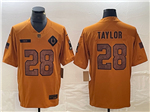 Indianapolis Colts #28 Jonathan Taylor 2023 Brown Salute To Service Limited Jersey