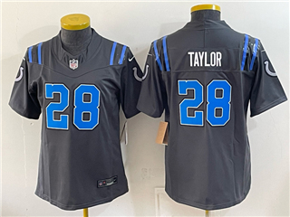 Indianapolis Colts #28 Jonathan Taylor Women's 2026 Anthracite Vapor F.U.S.E. Limited Jersey