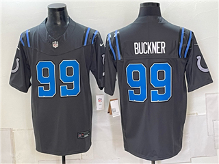 Indianapolis Colts #99 DeForest Buckner 2026 Anthracite Vapor F.U.S.E. Limited Jersey