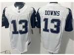 Dallas Cowboys #13 Caleb Downs Alternate White Vapor F.U.S.E. Limited Jersey