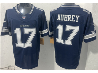 Dallas Cowboys #17 Brandon Aubrey Blue Vapor F.U.S.E. Limited Jersey