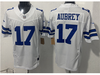 Dallas Cowboys #17 Brandon Aubrey White Vapor F.U.S.E. Limited Jersey