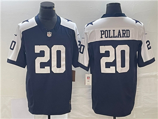 Dallas Cowboys #20 Tony Pollard Thanksgiving Blue Vapor F.U.S.E. Limited Jersey