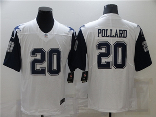 Dallas Cowboys #20 Tony Pollard White Alternate Vapor Limited Jersey